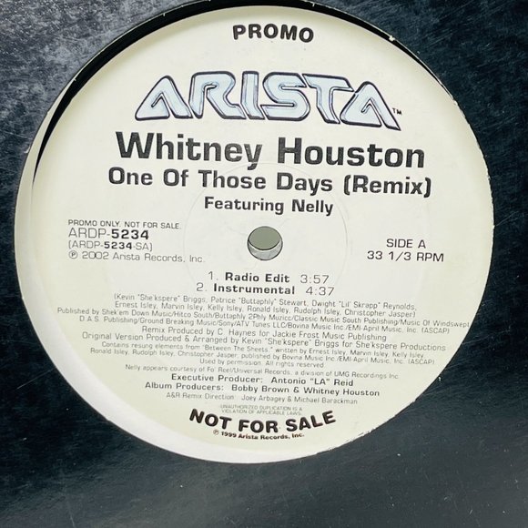 Whitney Houston One of Those Days Vinyl Album Record - Picture 1 of 7